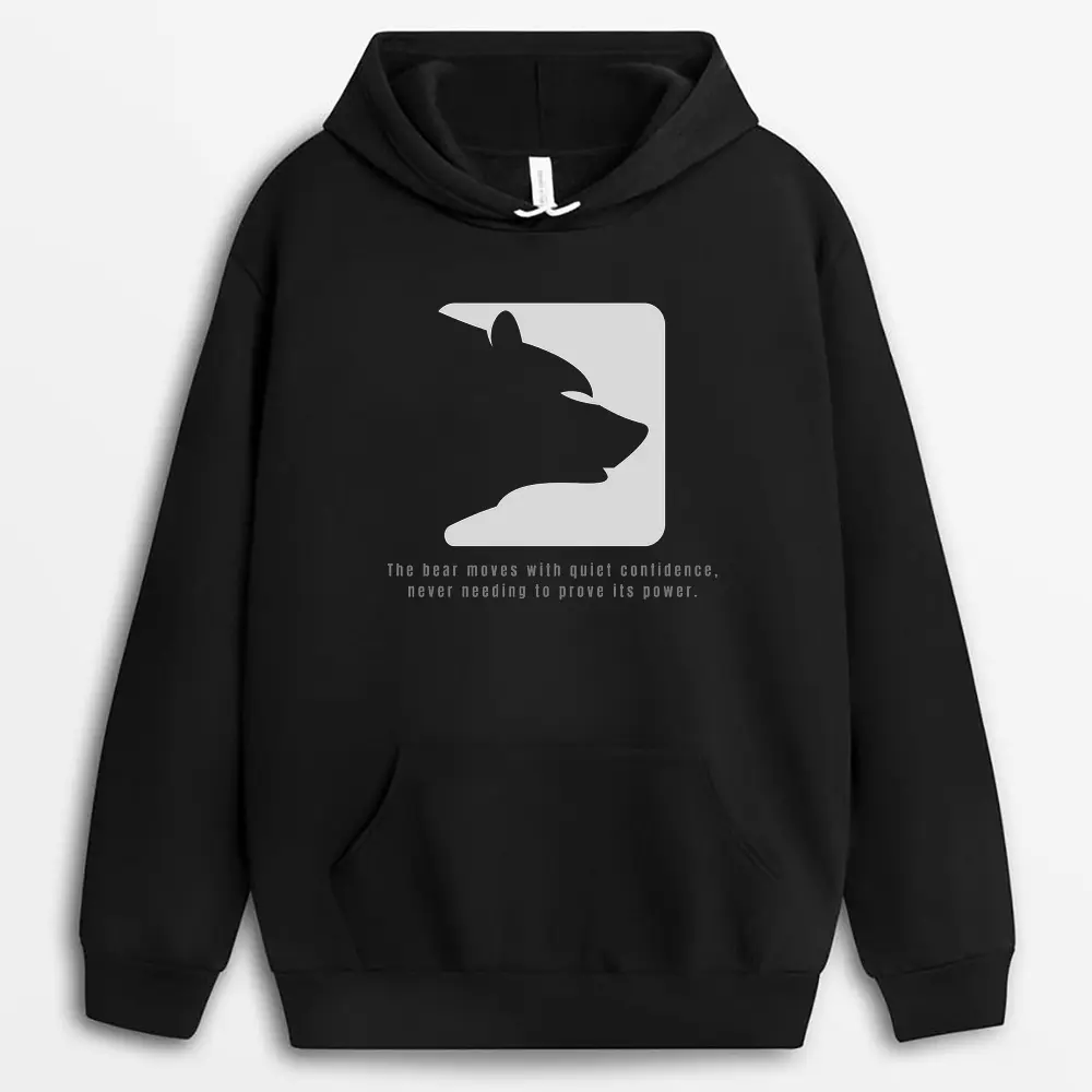 The Bear Moves With Quiet Confidence Never Needing To Prove Its Power Namixtee Hoodie - Black