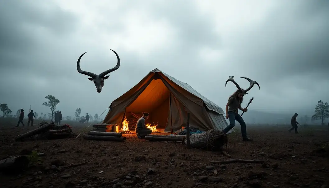 Fire signs blazing through the apocalypse with courage.