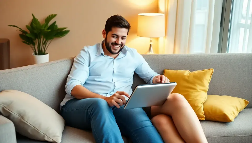 A newlywed couple coordinating their honeymoon with a concierge service.